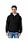 Black Softstyle Midweight Fleece Adult Full Zip Hooded Sweatshirt