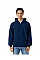 Navy Blue Softstyle Midweight Fleece Adult Full Zip Hooded Sweatshirt