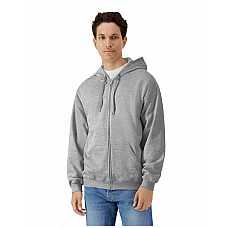 Sport Grey (RS) Softstyle Midweight Fleece Adult Full Zip Hooded Sweatshirt