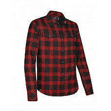 Black/Red Plaid Men's Logan Snap Front Shirt