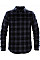 Navy Plaid Men's Logan Snap Front Shirt