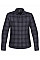 Navy Plaid Women's Snap Front Shirt