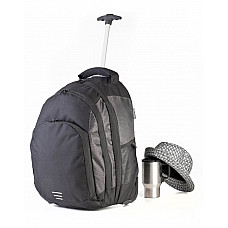 Black/Silver Carrara Trolley Bag