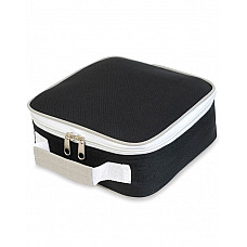 Black/Light Grey Sandwich Lunchbox Cooler Bag