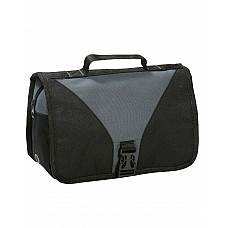 Dark Grey/Black Bristol Folding Travel Toiletry Bag