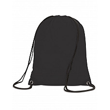 Black Stafford Drawstring Tote Backpack