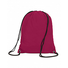 Burgundy Stafford Drawstring Tote Backpack