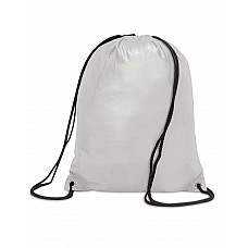 Silver Grey Stafford Drawstring Tote Backpack