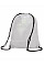 Silver Grey Stafford Drawstring Tote Backpack