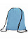 Light Blue Stafford Drawstring Tote Backpack