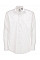 White Men's Smart Long Sleeve Poplin Shirt