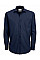 Navy Men's Smart Long Sleeve Poplin Shirt