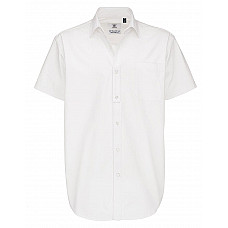 White Men's Sharp Short Sleeve Shirt