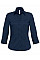 Navy Women's Milano Poplin 3/4 Sleeve Shirt