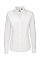 White Women's Sharp Twill Long Sleeve Shirt