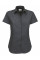 Dark Grey Women's Sharp Short Sleeve Twill Shirt