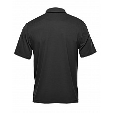 Black Men's Pure Earth Camino Performance Short Sleeve Polo