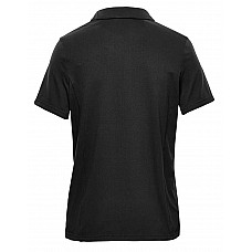 Black Women's Pure Earth Camino Performance Short Sleeve Polo