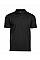 Black Men's Luxury Stretch V-Neck Polo