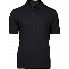 Black Men's Luxury Stretch Polo