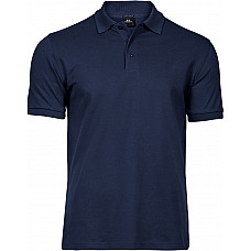 Navy Men's Luxury Stretch Polo