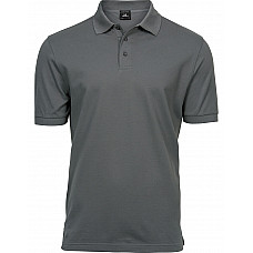 Powder Grey Men's Luxury Stretch Polo