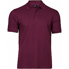 Wine Men's Luxury Stretch Polo