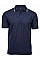 Navy/White Men's Luxury Stripe Stretch Polo