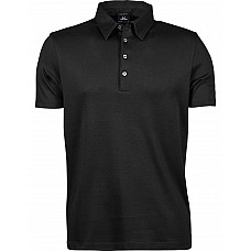 Black Men's Pima Cotton Polo