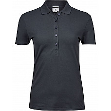 Dark Grey Ladies' Luxury Stretch Polo