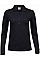 Black Ladies' Luxury Long Sleeve Stretch Polo