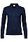 Navy Ladies' Luxury Long Sleeve Stretch Polo