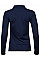 Navy Ladies' Luxury Long Sleeve Stretch Polo