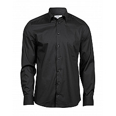 Black Men's Stretch Luxury Shirt