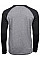 Heather Grey/black Men's Baseball Tee