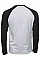 White/Black Men's Baseball Tee