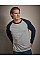 Heather Grey/black Men's Baseball Tee