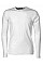 White Men's Long Sleeve Interlock Tee