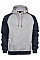 Heather Navy Men's Two-Tone Hooded Sweatshirt