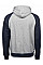 Heather Navy Men's Two-Tone Hooded Sweatshirt