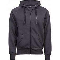 Dark Grey Men's Fashion Full Zip Hood