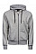 Heather Grey Men's Fashion Full Zip Hood