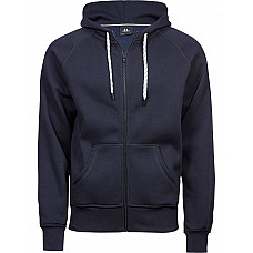 Navy Men's Fashion Full Zip Hood