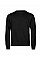 Black Ribbed Interlock Crewneck