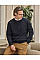 Dark Grey Ribbed Interlock Crewneck