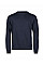 Navy Ribbed Interlock Crewneck