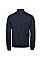 Navy  Ribbed Interlock Half Zip