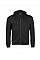 Black  Interlock Hood Full Zip