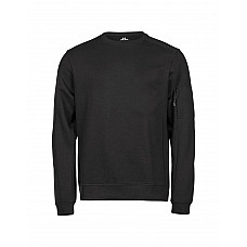 Black  Athletic Crew Neck Sweat