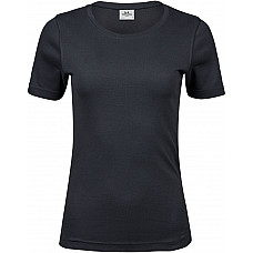 Dark Grey Ladies' Interlock Tee